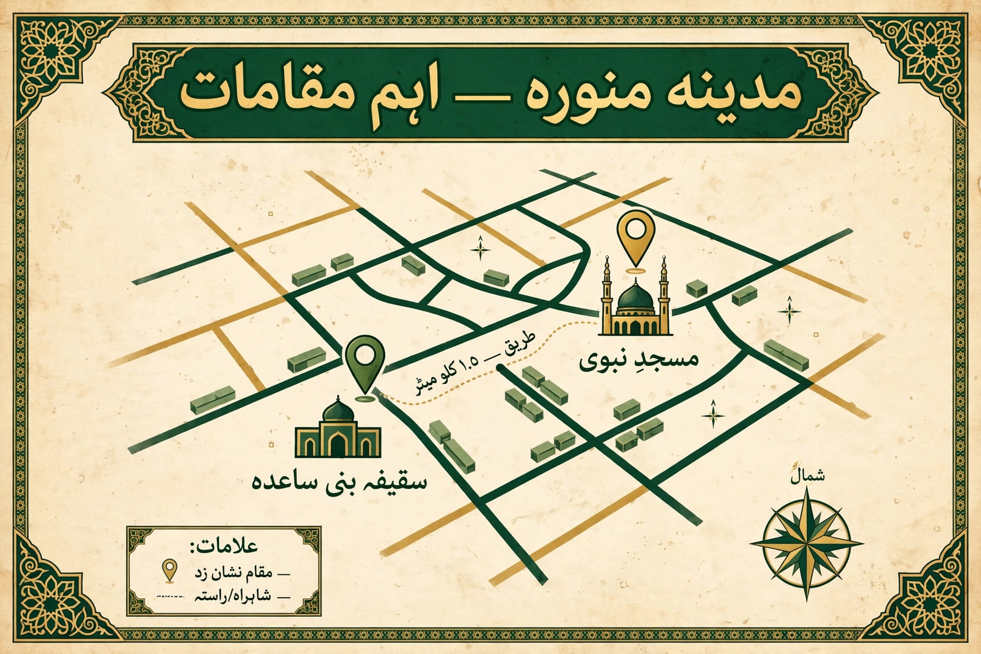 سقیفہ بنی ساعدہ میں اجتماع کا منظر